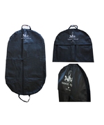 Black PPNW Suit Bag printed white